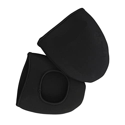 ibasenice 2Pairs Cycling Shoe Covers Neoprene Half Shoe Covers for Warmth Windproof Protection Outdoor Overshoes for Safe Biking Comfortable Fit for All Riders