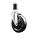 Service Caster Brand 5 Inch 316 Stainless Steel Light Duty Expanding Stem Caster Wheel Soft Rubber Wheel and 1-5/8? Stem ? 275lbs./Caster ? Swivel Caster