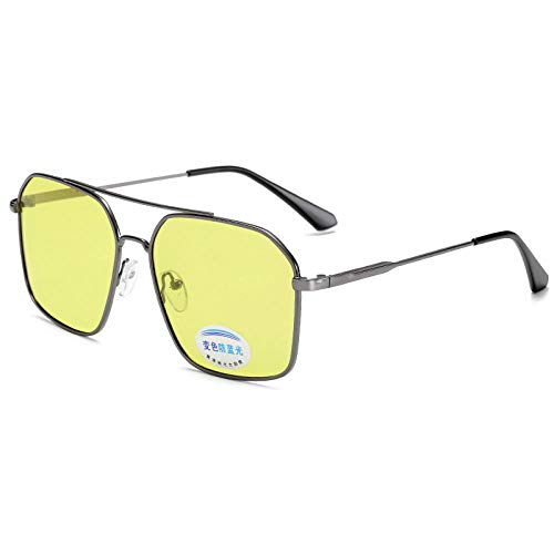 Nachtfahrbrille Für Brillenträger Nachtfahrbrille Tag Und Nacht Nachtsichtbrille Verfärbung Sonnenbrille Männer Und Frauen Anti-Fernlicht Scheinwerfer Sonnenbrille-8326 Pistolenrahmen In Der Nacht Fa Cover
