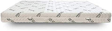 EvergreenWeb Matelas Latex 140x190 Naturel avec housse Aloé Vera Dèhoussables