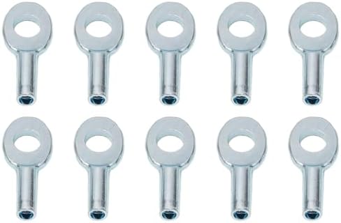 Compatible with 10 Pack Gym Cable Eyelet Terminal Stopper for 5Mm & 6Mm Wire Rope Ball, Metal Pulley Machine Joint Port Connector for Home Fitness Equipment Repair and Replacement Accessories(6mm) image 2