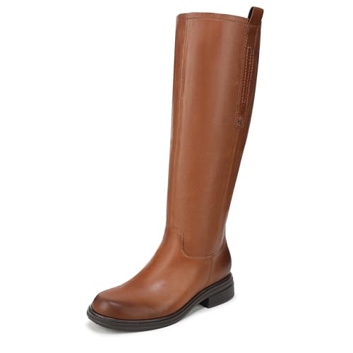 Naturalizer Womens Ontime Knee High Boot English Tea Brown Leather 7 M