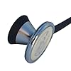 Bell Dual Head Cardiology Stethoscope, Professional Quality, Long Tube, KS-771 Black