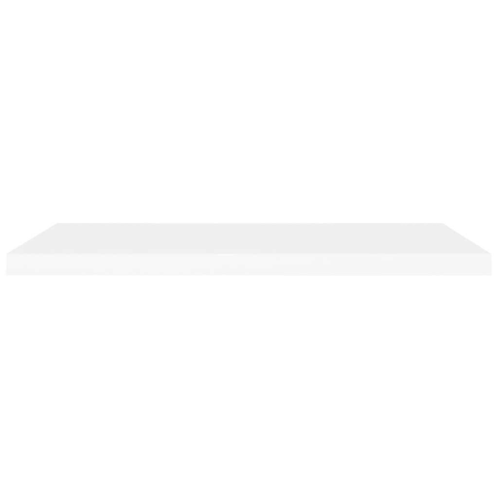 Juego de 2 estantes flotantes blancos, 90 x 23,5 x 3,8 cm, tablero de panal de MDF, para decoración de libros, montaje invisible, montaje estable en pared