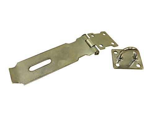 Image of DOVETAIL 4.5 Inch Galvanized Pad Bolt Hasp With Installation Hardware: TH-14871
