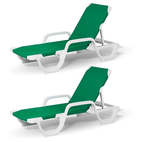 Lote 2 Tumbonas Lena Reciclable.para jardín