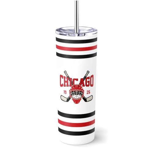 Image of ANTKING Chicago Tumbler 20oz Travel Mug Custom Name Number Gifts | Stainless Steel Insulated Coffee Cup for Men Women