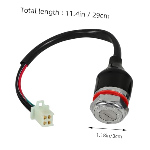 Cable interruptor de encendido de scooter en acero para arranque seguro 2
