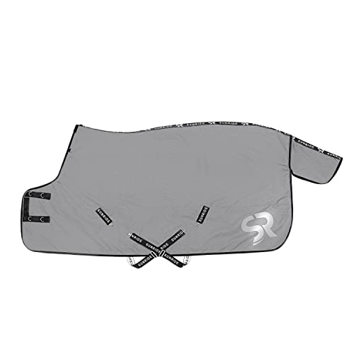 SUNRIDE Stalldecke Alaska 450g - kombinierbar mit unseren Unterdecken (bis 1050g) - atmungsaktiv und robust - Halsteil optional erhältlich - grau (155 cm) Cover