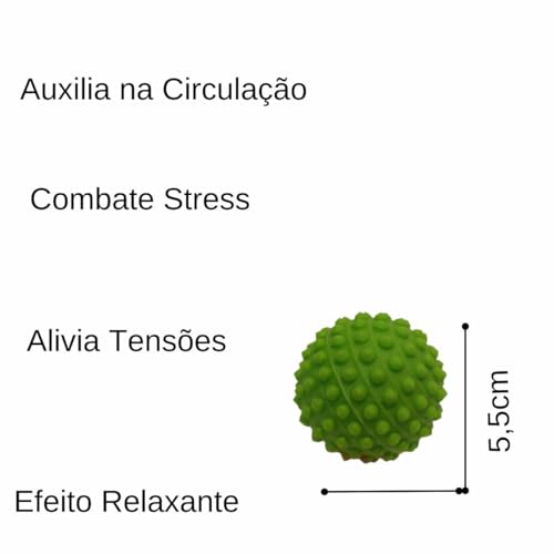 Kit 4 Bolas Para Massagem Bolas Exercitadoras Cravo e Lisa, Esfera Fisioterapica Grip Ball Fisioball