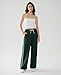 Susclude Wide Leg Sweatpants Women Baggy High Waisted Heavyweight Casual Pants Cotton Fall Winter Y2k Fashion Lounge Slacks Green