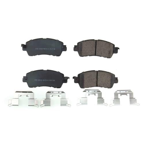 Image of PowerStop Front Brake Pads for Scion iA 2016 |Toyota Yaris 2019-20 |Yaris iA 2017-18 - Z17 Ceramic Brake Pads with Installation Hardware, 17-1852