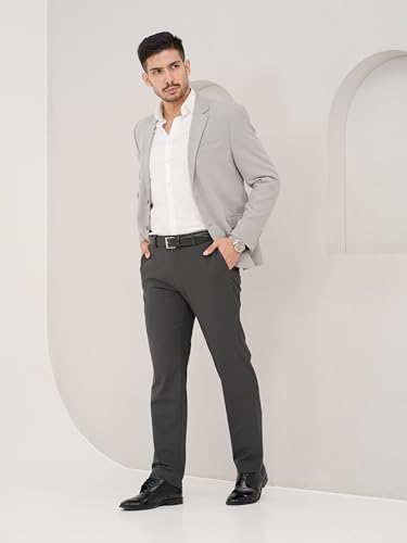 Image of The Pant Project Luxury PV Lycra Stretchable Formal Pants for Men | Stylish Relaxed Fit Men's Wear Trousers for Office or Party | Mens Fashion Dress Trouser Pant