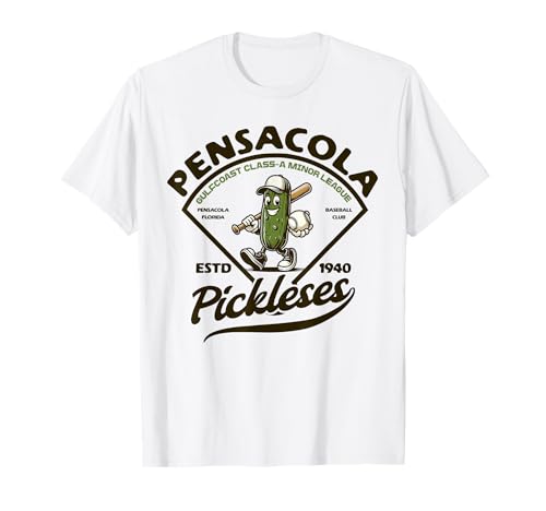Pensacola Pickles Minor League Retro Baseball Club T-Shirt