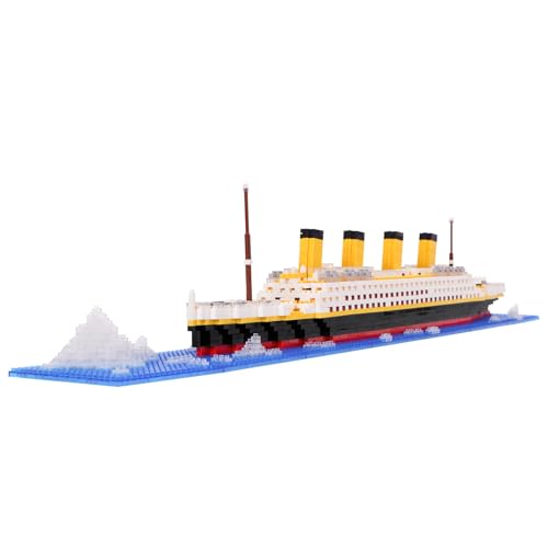 LULUFUN Titanic - Lot de 1860 Blocs de Construction - Jouet éducatif - Cadeau pour Adultes et Enfants