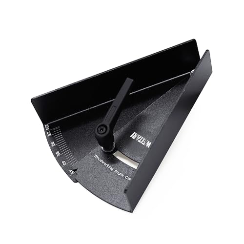 WEITARI Corner Clamps for Woodworking, Adjustable Right Angle Clamps, Aluminum Alloy Corner Clamping Fixtures Swing Fixer with 2 inch C-Clamp Set for Carpenter Welding Cabinets (22.5-45Degree)