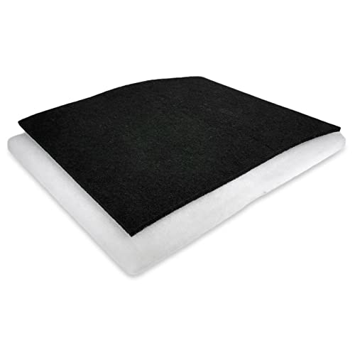 Universal Dunstfilter & Fettfilter für Dunstabzugshauben | Individuell zuschneidbare Filterplatte | Flachfilter Top Filterqualität Made in Germany Öko-Tex zertifiziert (1, Aktivkohle)