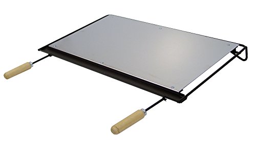 Imex El Zorro 71603 Plancha pour barbecue en inox 56 x 41 cm gris