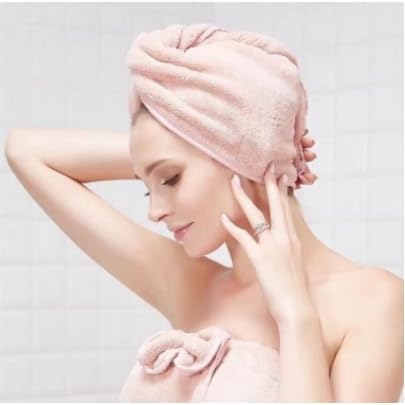 Toalha de cabelo em Microfibra ultra absorvente, Turbantes cabelo para cabelos molhados, Proteção An