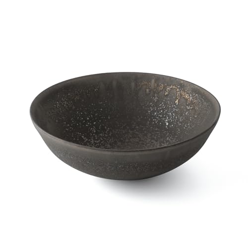 五十嵐務 大鉢 美濃焼 22×8cm 約650g 約1500cc ブロンズ釉 銅風 陶器 鉢 深皿 煮物鉢