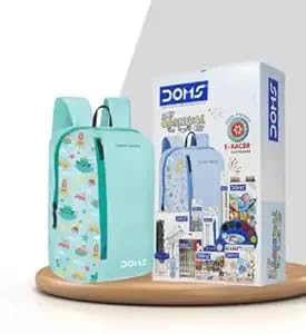Image of Handloom Carnival Smart Stationery Set - 12 Essential Items with Zipper Bag | Ideal School Supplies & Gift Combo for Kids | Great Value Pack