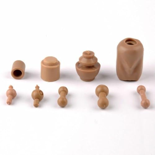 SOUFORCE 1/6 Scale 9pcs Neck Head Feet Joint Connectors Accessories for 12inch Male Action Figure Body