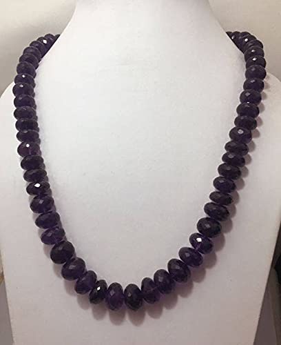 Perles en améthyste facettées rondelle 12-16mm de qualité supérieure pour bijoux