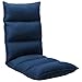 vidaXL Bodenstuhl Faltbar Schlafsessel Sessel Sofastuhl Lounge Bodensessel Liege Bodenkissen Sitzkissen mit Rückenlehne Blau Stoff