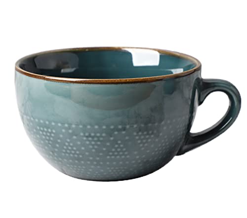Grande Tasse à Café 700 ml en Faïence - Tasse XXL en Céramique pour Cappuccino - Grand Bol à...