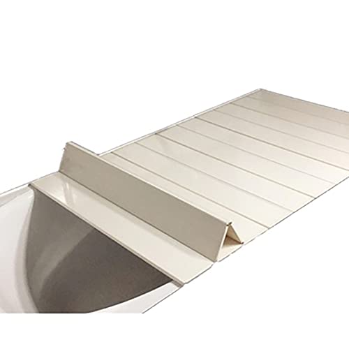 Plateau de baignoire couvercle pliable et étagère de bain - 3