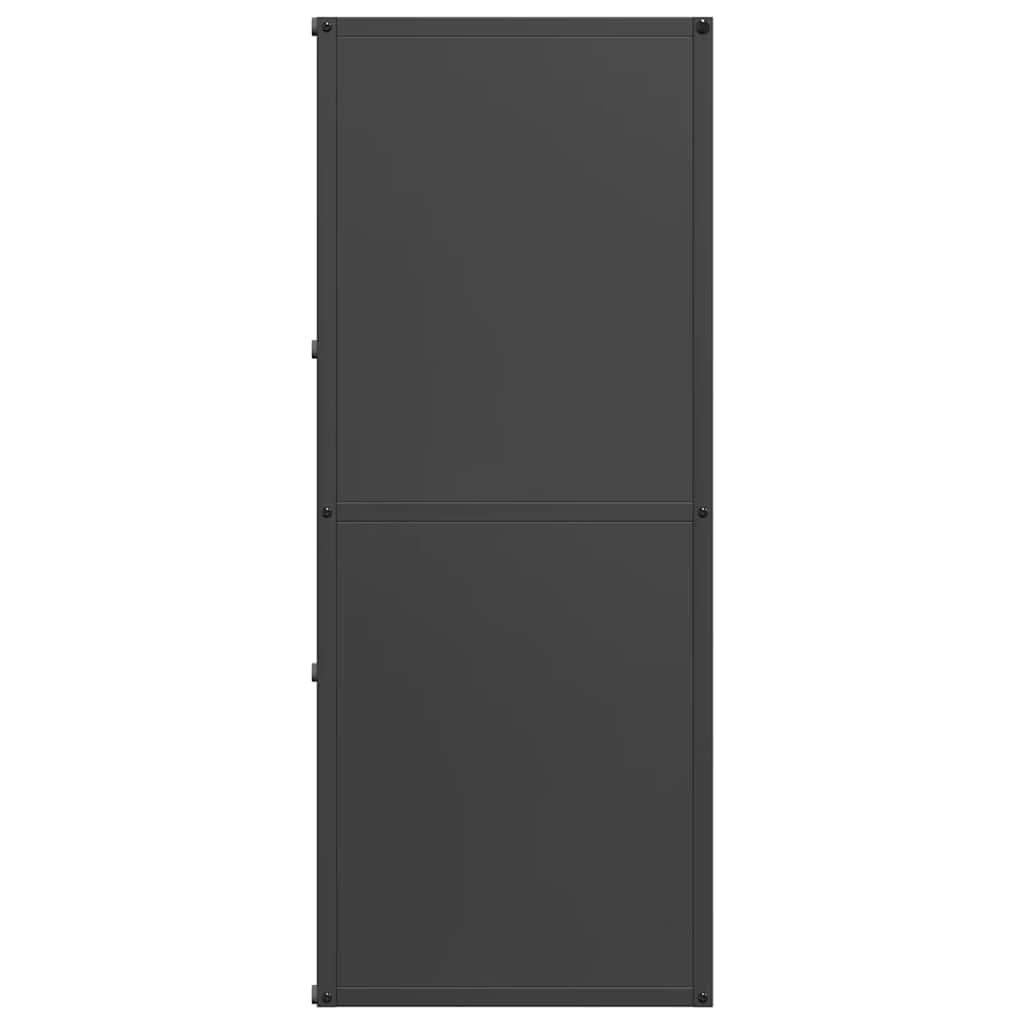 Tomostar Range Bûche Vertical, Range Bois Étagère à Bûches Support pour Bois de Cheminée Portant de bois chauffage noir 40x30x75 cm