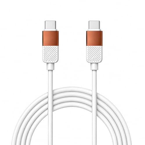 Image of Type C to Type C Silicone Cable | 60W Fast Charging & Sync | Soft Anti-Tangle Design | Universal Compatibility | Smartphones & Tablets | Copper