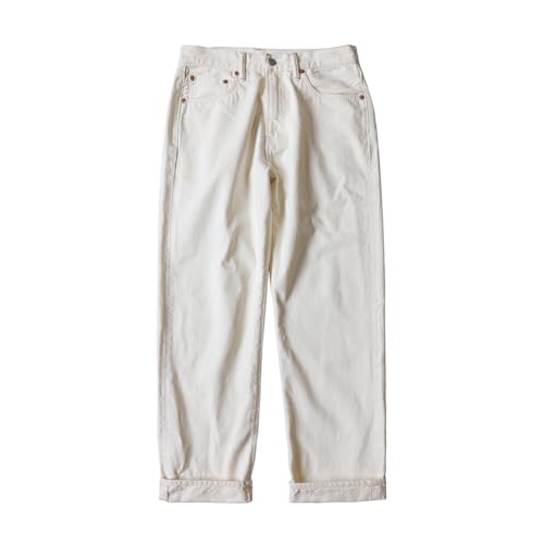 Red Tornado White Relaxed Straight Fit 14oz Selvedge Denim Pants
