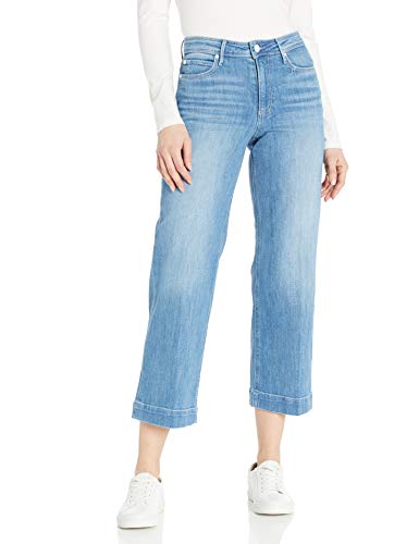 PAIGE Women's Nellie Culotte High Rise Wide Leg Pant