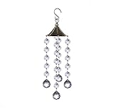 DMtse Feng Shui Chandelier Wind Chimes Crystal Ball Hanging Suncatcher Pendant Hanger for Window Curtains Home Garden Decoration DIY Ornament Gifts