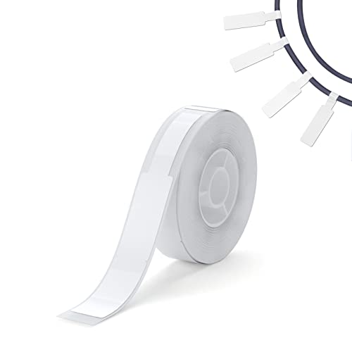 Ruban étiqueteuse D11 D110 blanc anti-bavure pour identifier vos câbles et boîtes