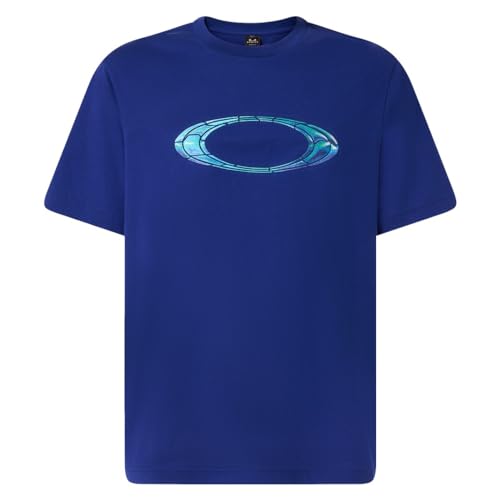 Oakley Metal Liquid Ellipse Tee, Crystal Blue, Small