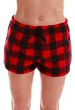 Just Love Women's Plush Pajama Shorts 4621-10195-RED-L