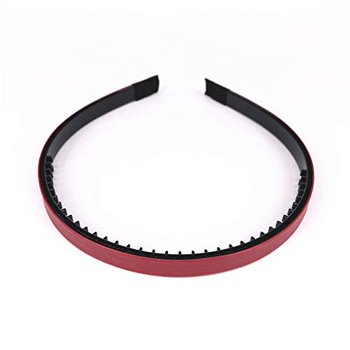 Miniatura 9 de Diadema de cuero delgada con lazos para el cabello, cierre de lazo para el cabello, bandas para el cabello con purpurina para mujeres y niñas