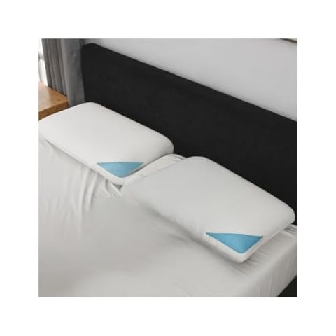 NAP&SLEEP Jade Collection Pillows: Double-Sided and Cooling - Available in King and Queen Sizes (Memory Foam, King (U.S. Standard)) Cover