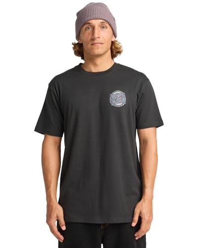 BILLABONG - Camiseta de Manga Corta con lápiz de Onda S, Color Negro