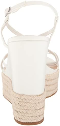 Steve Madden Women's Whitlee Wedge Sandal, White, 9 | Image 2