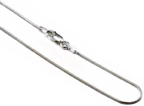 Sterling Silver Italian 1mm Snake Chain,18 inches
