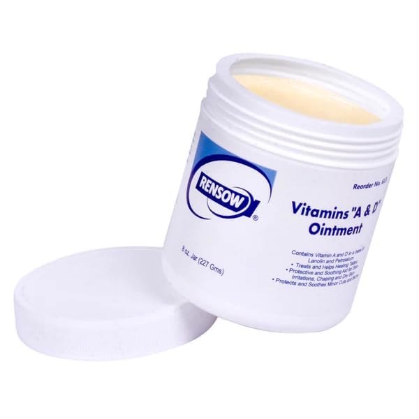 Rensow Vitamin A&D Ointment Tattoo Aftercare Healing Ointment Skin Protection & Recovery Balm – Moisturizing Vitamin A & D...