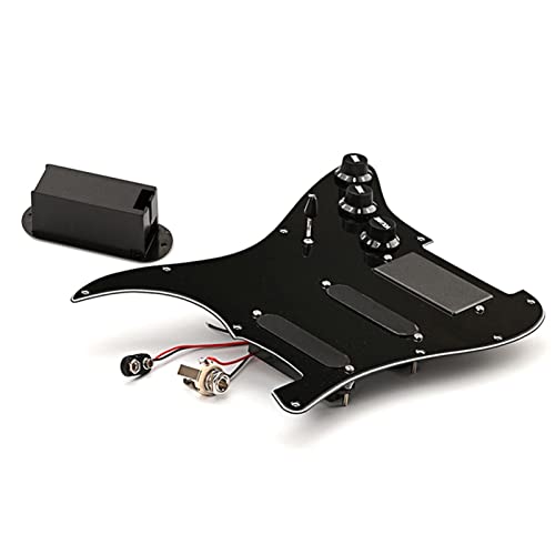 Pickguard chargé micros Pick-up Humbucking Chargé Pickguard-black, Ssh Kit De Ramassage De Guitare - Les Beatles, Paul McCartney, John Lennon, RIngo Starr, George Harrison Pickguard chargé micros Pick-up Humbucking Chargé Pickguard-black, Ssh Kit De Ramassage De Guitare – Image 4