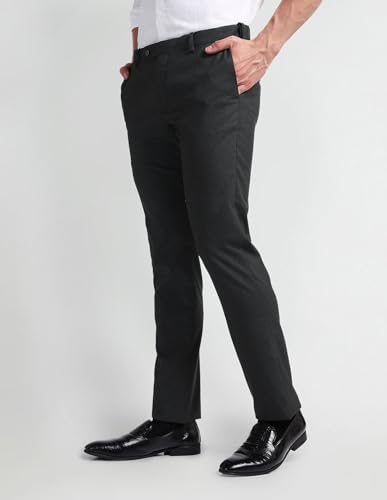 Image of Arrow Heathered Slim Trousers