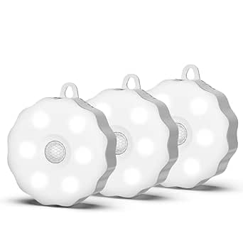 Buy SMASOON 3-Pack Battery Operated Motion Sensor Lights, LED Night ...