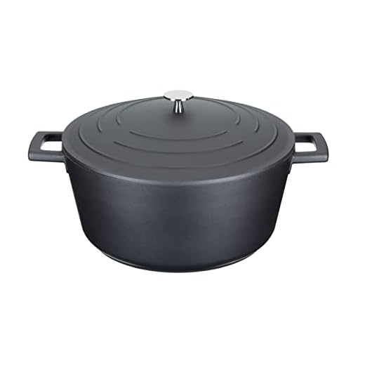 Master Class Cast aluminium ronde braadpan met deksel, 5 liter/28 cm