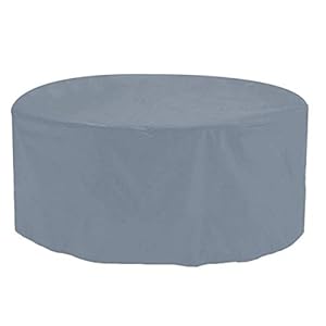 Waterdichte ronde tuinmeubelhoes, 140 x 95 cm, UV-beschermend zeil voor tafels, stoelen en sets, duurzame afdekking voor tuinmeubelen