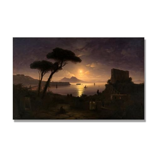 Ivan Aivazovsky Moonlight Night impression sur toile pour tableau décoration murale salon